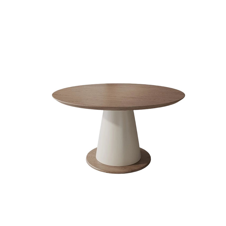 Ash wood store round dining table